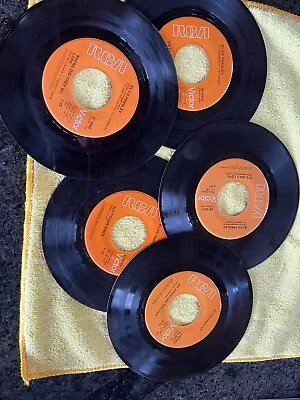 LOT OF 5  ELVIS PRESLEY 7  45 Rpm RECORDS UNTESTED • $2