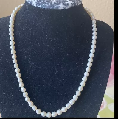 Vintage Genuine Pearl Necklace 9” Long • $24