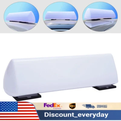 $30.40 • Buy Taxi Sign Roof Top Cab Light Rooftop LED Blank Advertising Sign Lamp Waterproof 