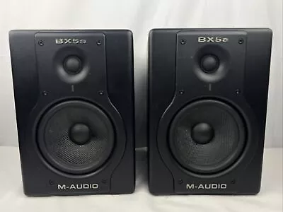 PAIR Of M-Audio Studiophile BX5a Amplified Studio Reference Monitor Speakers • $99.95