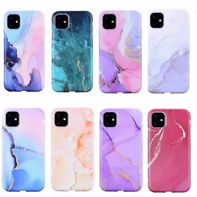 $9.98 • Buy Marble IPhone Case 12 11 Pro Max SE 2 X XS XR 7 8 Plus SE Apple Case Shockproof