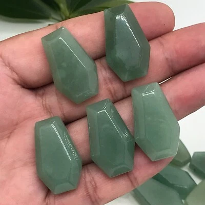 $3.25 • Buy 5pcs Natural Green Aventurine Coffin Quartz Crystal Skull Reiki Healing Gem 1 