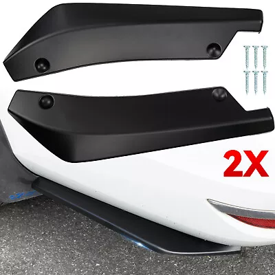 X2 Car Rear Bumper Apron Diffuser Splitter Canard Spoiler Universal Side Skirt • $16.66