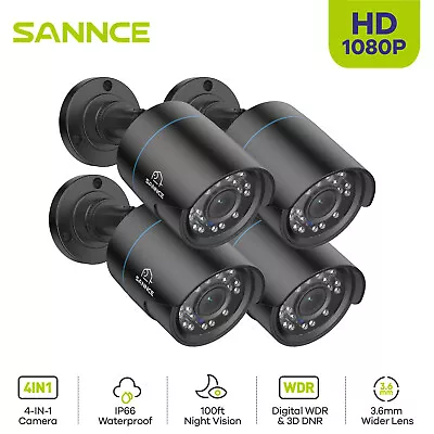 SANNCE 1080P CCTV Home Security Camera Outdoor Night Vision Weatherproof IR CUT • $31.99