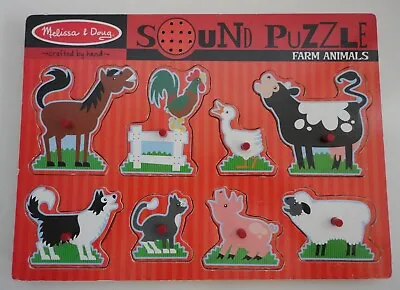 Melissa & Doug Farm Animals Sound Puzzle • $8.99