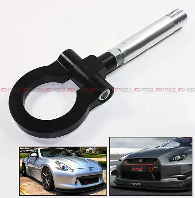 $43.03 • Buy Black Jdm Folding Ring Screw On Front/rear Bumper Tow Hook For Nissan 350z 370z