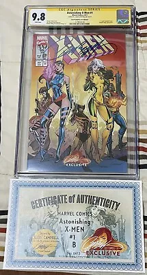 CGC 9.8 SS Astonishing X-Men #1 Variant Cover B Signed By J. Scott Campbell COA • $200