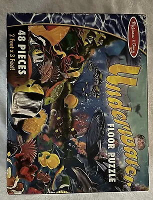 Melissa & Doug Underwater Floor Puzzle 48 Pieces 2 Feet X 3 Feet • $6