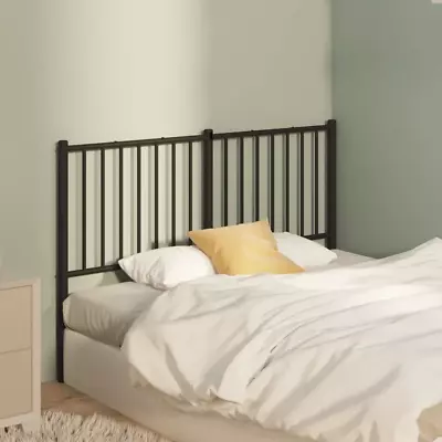 VidaXL Metal Headboard Black 120 Cm • £29.71