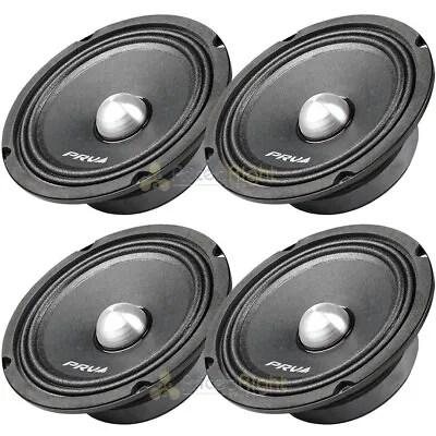 PRV 6.5  Mid Range Bullet Speakers Shallow 1000W Max 4 Ohm 6MR250B-4 Slim 4 Pack • $159.64