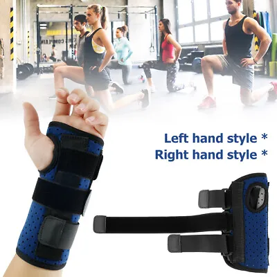 Carpel Tunnel Wrist Support Brace Hand Sports Right Left Copper Infused Gloves B • £8.81