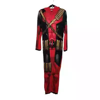 Marvel Deadpool One Piece Pajama Footless Full Zip Men's Size Small Lounge Wear • $10.97