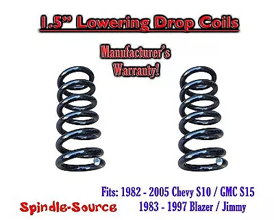 1.5  Lower Drop Coils Springs Kit FOR 82 - 05 Chevy GMC S10 S15 Jimmy 4Cyl. EXT • $108.61