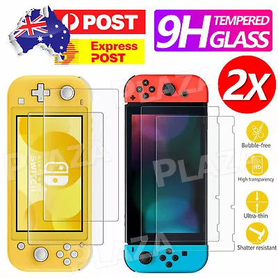 2X Nintendo Switch / Switch Lite Screen Protector Film Guard Tempered Glass SYD • $4.45