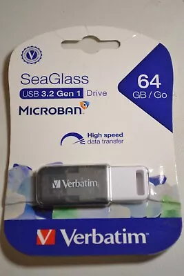 Verbatim SeaGlass USB 3.2 Gen 1 Flash Drive 64GB 71273 • $19.99