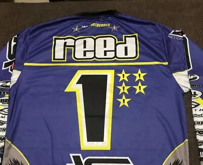 Custom Design Jersey Motocross Supercross Chad Reed Yamaha Of Troy Ama Cr22 • $36.48