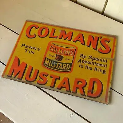 Colmans Mustard Vintage Style - Metal Wall Sign • £4.99