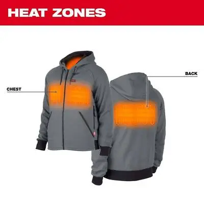 Milwaukee Tool Men's M Medium M12 12-Volt Gray Heated Hoodie BATT NOT INCLUDED • $99.99