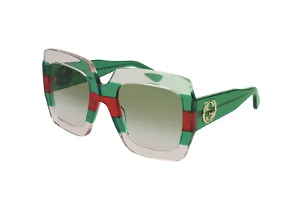 $458.43 • Buy Sunglasses Gucci GG0178S Green 001 Authentic