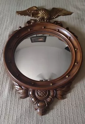 Vintage SYROCO Mirror Eagle 4010 Large Round Convex Mirror 28 Inch • $69.99