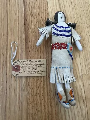 $330 • Buy Buckskin Beaded Doll, Fort Hall Indian Reservation, Idaho, 1938