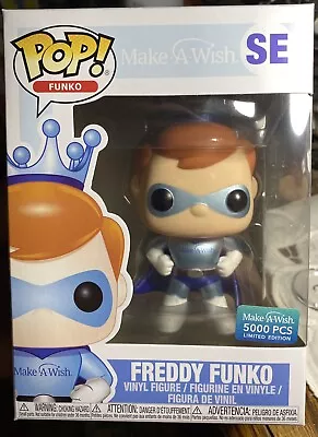 Funko Pop! Freddy Funko Superhero (Metallic) SE Make-A-Wish LE 5000 • $110