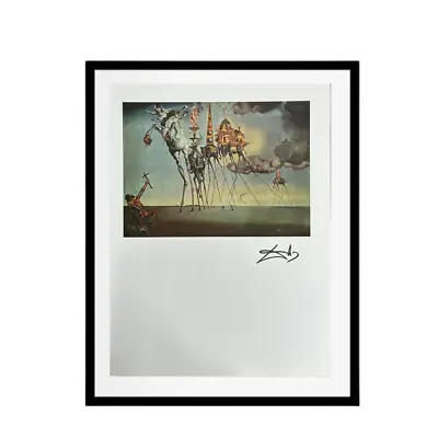Salvador Dalí Original Signed Print 1946 The Temptation Of Saint Vintage Art • $85