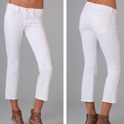 J Brand Gigi White Cropped Flare Jeans Size 24 • $20.99