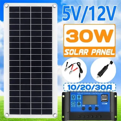 £19.07 • Buy 12V Solar Panel Dual USB Output 10/20/30/40/50A Controller For Car Boat Charger
