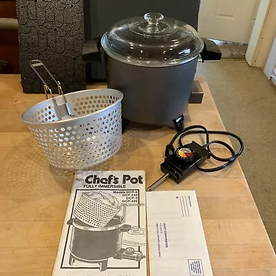 Vintage Dazey Chef's Pot Jr Cooker Deep Fryer Steamer  DCP-3 (3 1/2 Qt) EUC • $19.99