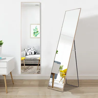 Extra Wide Full Length Mirror Free Standing Leaning Wall Mounted Dressing Mirror • £35.95