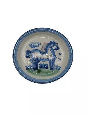 M. A. Hadley Pottery Horse Coaster Trinket Coin Dish Small Round 4  Plate  • $14.90