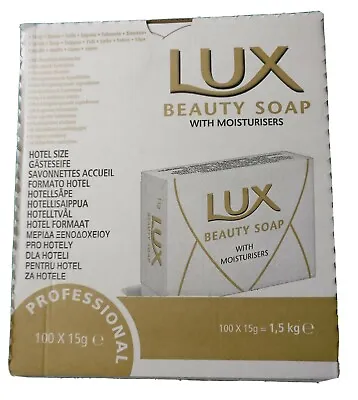£3.20 • Buy LUX GUEST SOAP 15g OVAL WHITE WITH MOISTURISER CHOOSE QUANTITY 10 - 100 BARS B&B