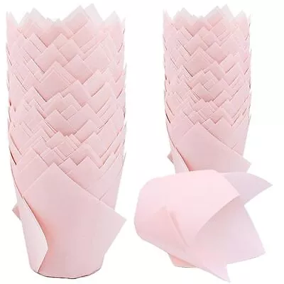 200 Pieces Tulip Cupcake Muffin Liners Greaseproof Paper Baking Cups Cupcake ... • $18.52