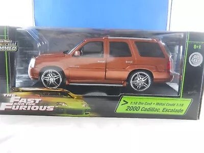 ERTL Slammed Fast & Furious 2002 Cadillac Escalade 1:18 Diecast  • $246.56