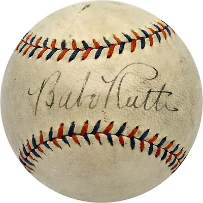 Stunning Babe Ruth Single Signed Baseball PSA DNA Graded 8 Near Mint • $69995