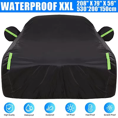 Full Car Cover Outdoor Waterproof Sun All Weather Protection 190T 530x200x150cm • $35.98