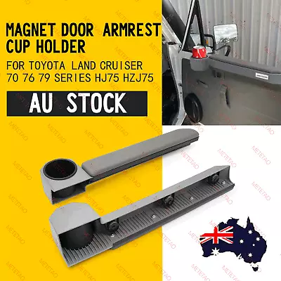 Upgraded Magnet 70 Series Door Armrest Cup Holder For Toyota Land Cruiser 76 79 • $119.99