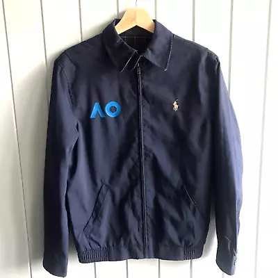 Polo Ralph Lauren Mens XXS AO Australian Open Blue Harrington Zip Jacket • $59.99