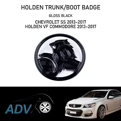 Holden TRUNK BOOT Badge For Chevy Chevrolet SS & VF Commodore 13-17' GLOSS BLACK • $35.80