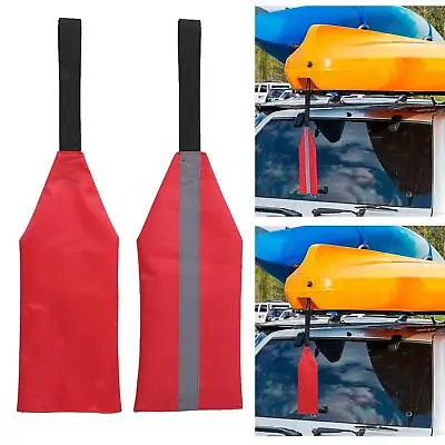 Red Kayak Long Load Safety Flag For Kayaks Canoe Trailer Flag - Kayak Equipment • £7.28