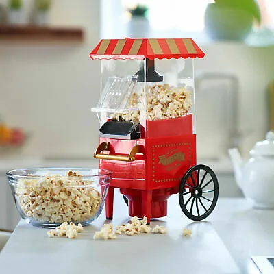 £27.99 • Buy Carnival Retro Style Fun Popcorn Machine Vintage Electric Hot Air Popcorn Maker