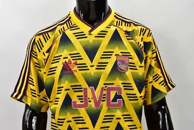 £399 • Buy GUNNERS Bruised Banana 1991-93  Adidas Arsenal Away Shirt SIZE 42-44 L (adults)