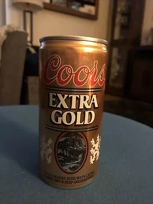 Vtg 1980’s 1st Gen Coors Extra Gold Aluminum Tab Pull Beer Can Co Coors In Red • $6