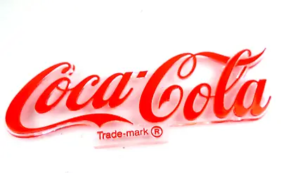 1 Vintage Coca-Cola Sign Plastic Logo 7'' Menu Sign Insert Emblem Coke NOS • $10.58