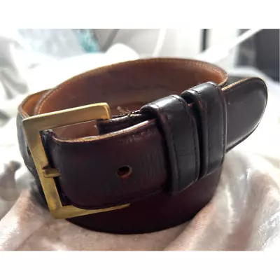 Coach Leather Belt #7609 Dark Brown Size 36  • $26