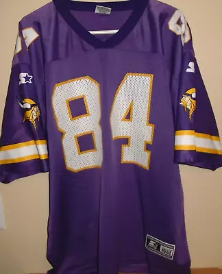 Starter Minnesota Vikings Jersey #84 Moss Mens Sz 52/XL Purple Vintage NFL • $38