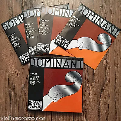 Thomastik Dominant 135B Violin String Set *1/4* Ball Ends (MediumSyntheticCore) • $46.50