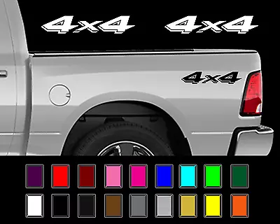 $13.49 • Buy 4x4 Decal Set Fits: Dodge Ram Dakota Truck Bed Decal Set Vinyl Stickers