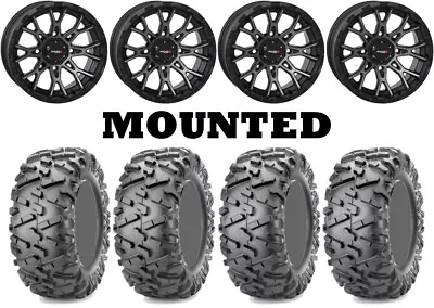 Kit 4 Maxxis Bighorn 2.0 Tires 25x8-12/25x10-12 On System 3 ST-6 Gray Wheels VIK • $1313.33